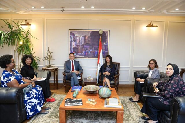 Dr. Rania A. Al-Mashat, Welcomes New USAID Director in Egypt.