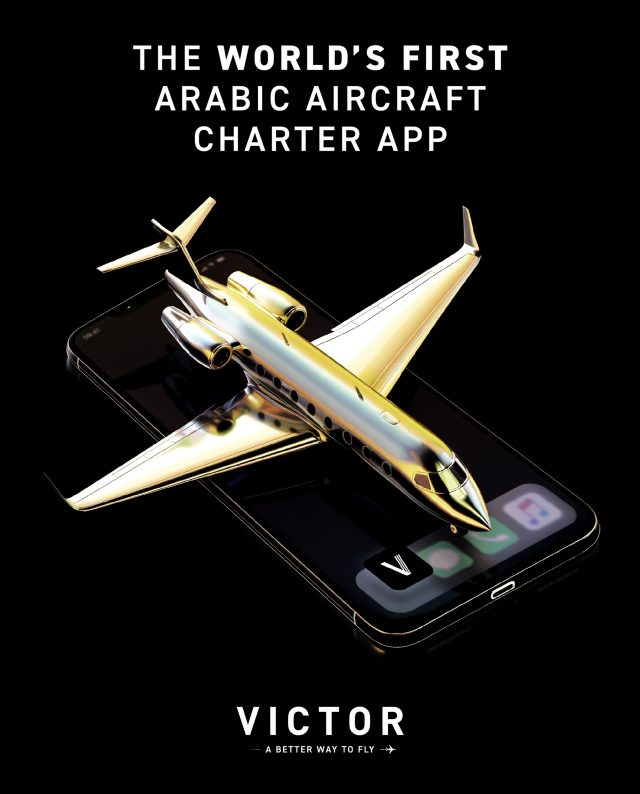 Victor launches the world’s first Arabic on-demand jet charter app