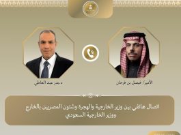 اتصال هاتفي بين وزير الخارجية والهجرة المصري ونظيره السعودي