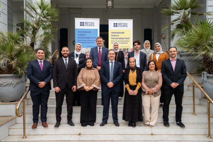 سفارة المملكة المتحدة في القاهرة تستضيف حفل استقبال قبيل السفر لزملاء برنامج صندوق الشراكات الدولية في العلوم للباحثين في بداية مسيرتهم المهنية