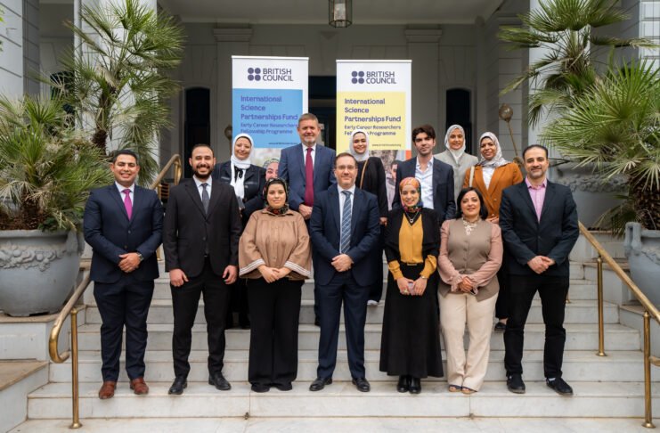سفارة المملكة المتحدة في القاهرة تستضيف حفل استقبال قبيل السفر لزملاء برنامج صندوق الشراكات الدولية في العلوم للباحثين في بداية مسيرتهم المهنية