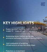 Fertiglobe, Covestro, and TA’ZIZ sign Memorandum of Understanding to explore strategic ammonia collaboration Fertiglobe, Covestro, and TA’ZIZ sign Memorandum of Understanding to explore strategic ammonia collaboration