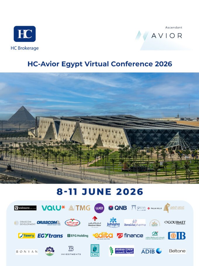 Over 4 days, 8-11 June... HC Brokerage and Avior Capital Markets hold their sixth Egypt Virtual Conference